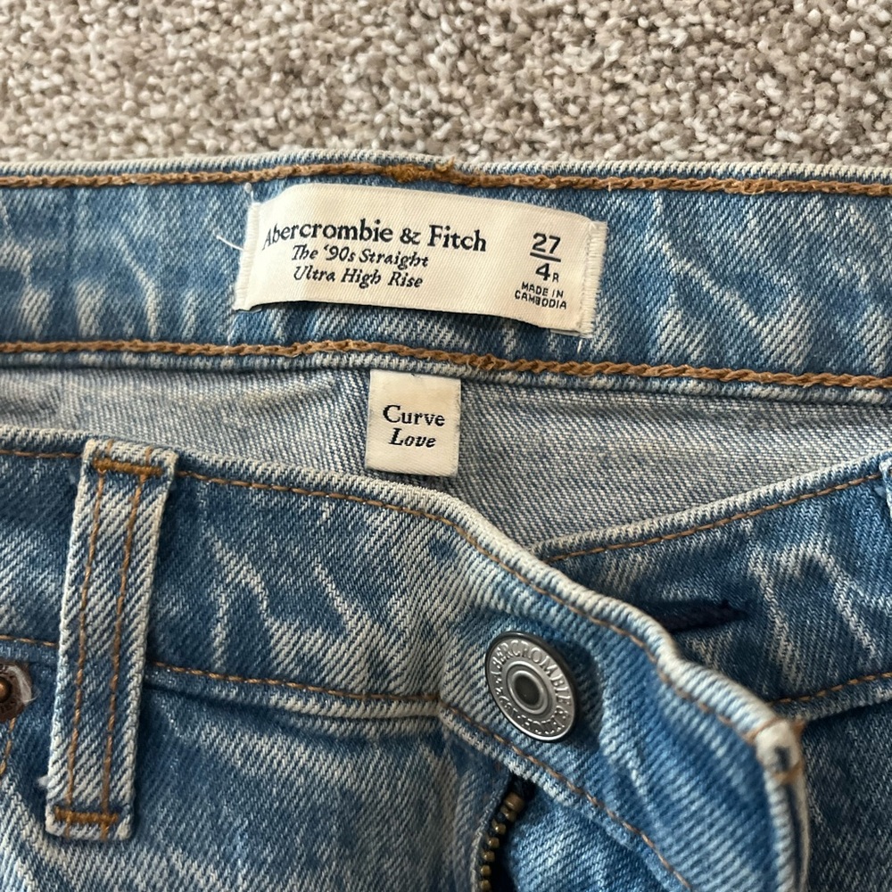 Abercrombie curve love ultra high rise 90s straight - Picture 3 of 5
